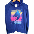 Disney Store Little Mermaid Ariel Womens M Blue Full Zip Hoodie