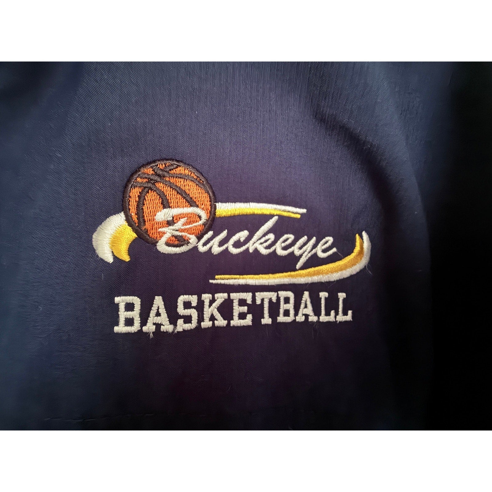 Nike Buckeye Basketball Full Zip Track Jacket Navy Mens XL