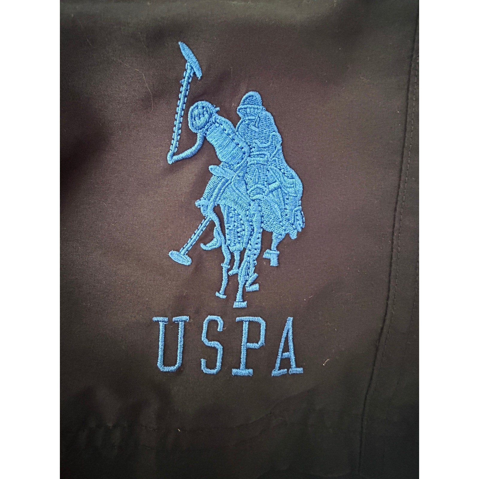 U.S. Polo Assn Swim Trunks Mens Small Navy Blue Lined Board Shorts Drawstring