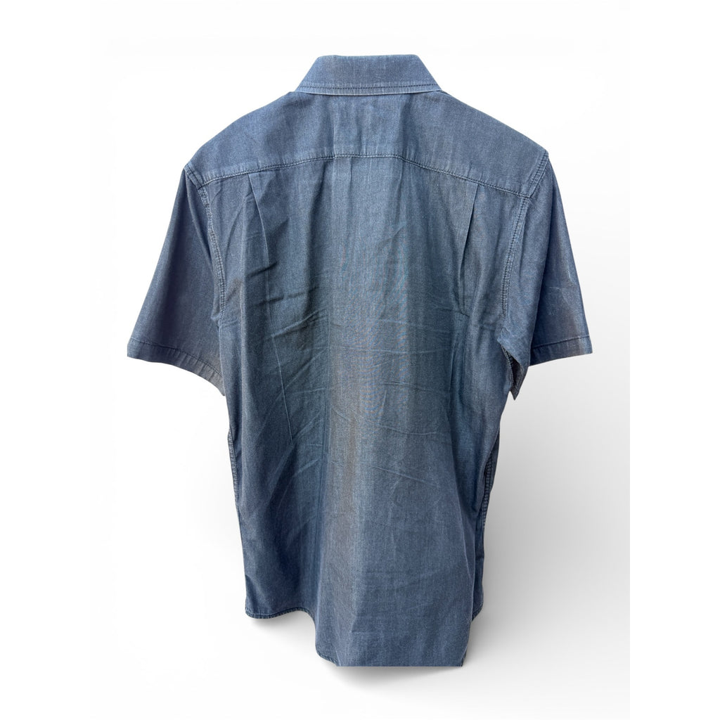Ezekiel Gray Short Sleeve Button Up Shirt Large