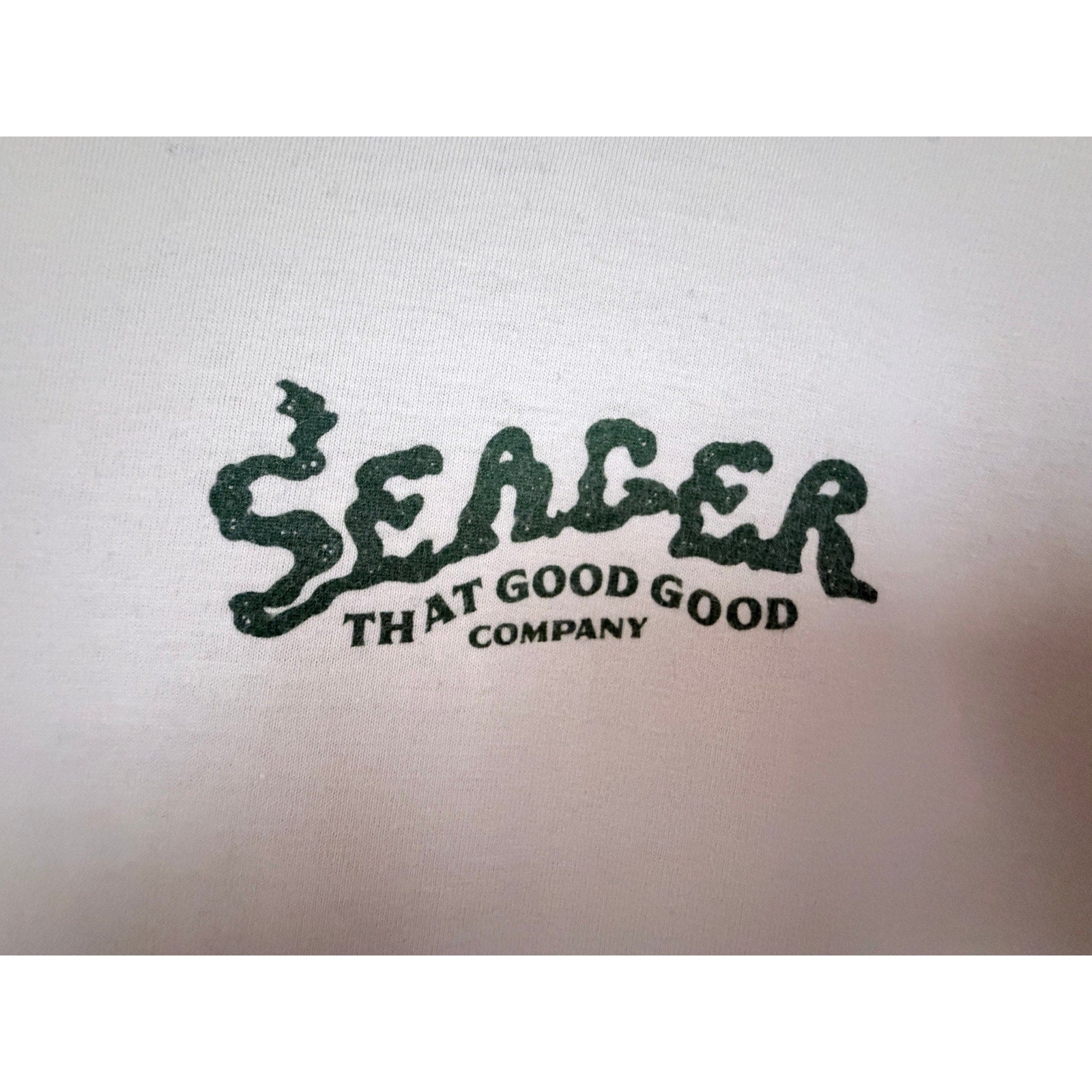 Seager That Good Good Company Motorcycle Graphic T Shirt Mens XL Beige