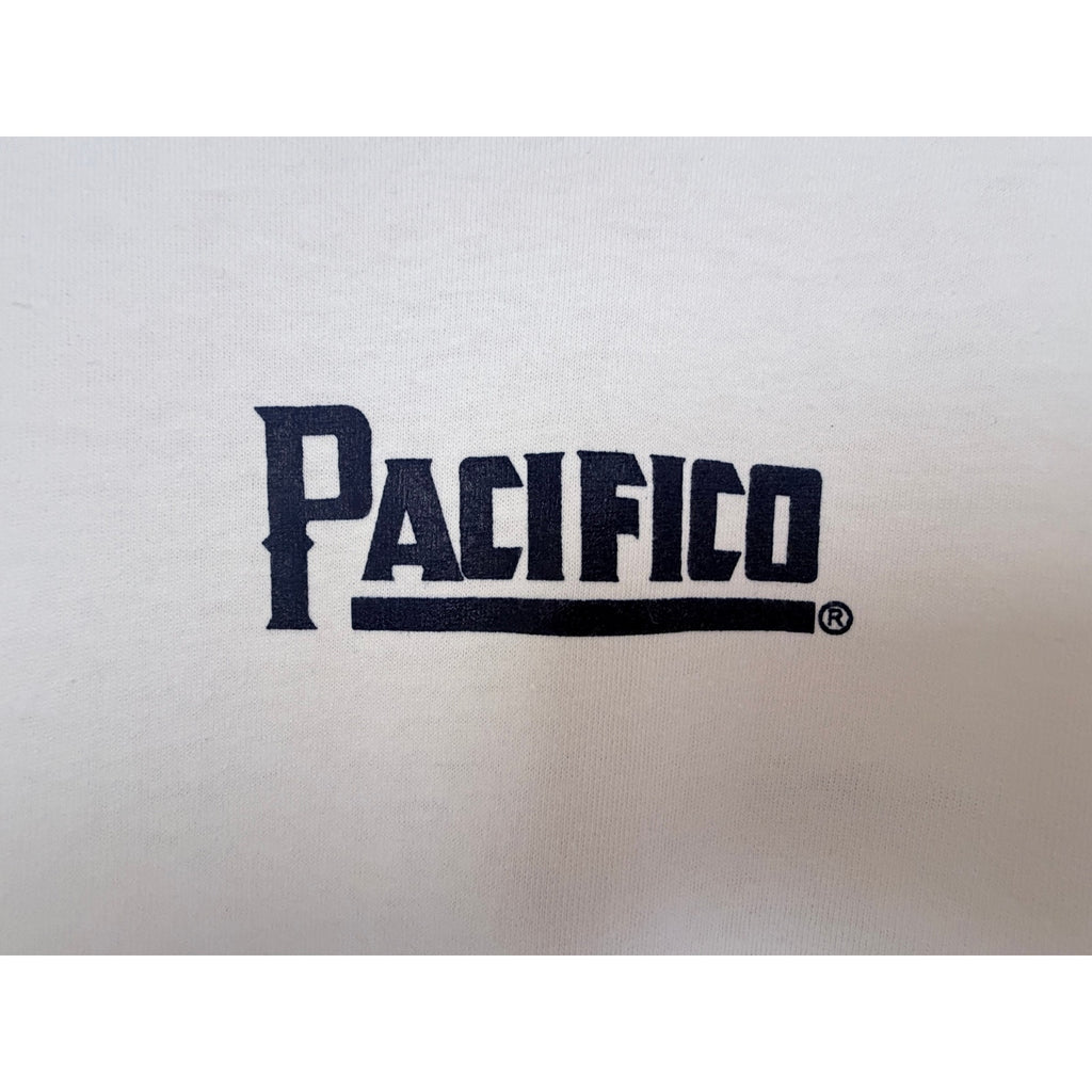 Pacifico Clara Beer T Shirt Mens XL White Cerveceria Del Pacifico Mexico Graphic
