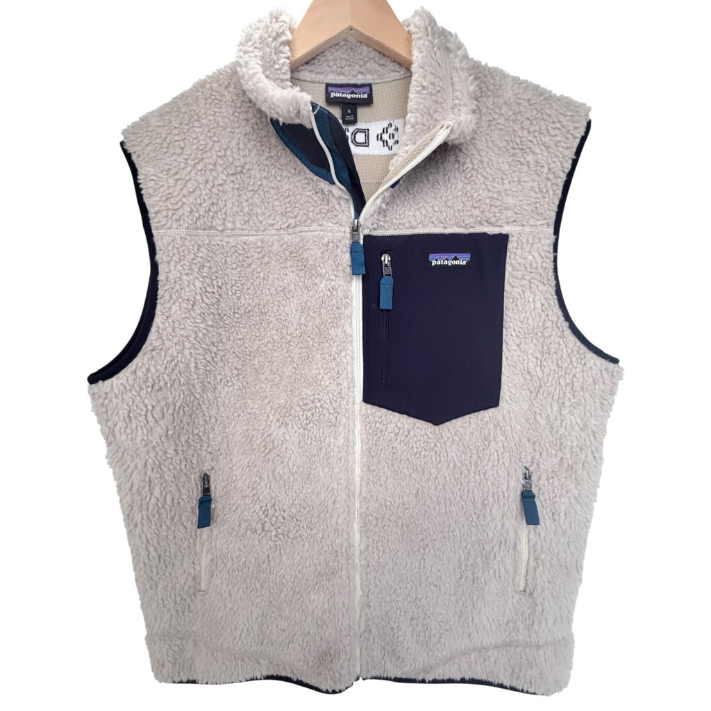 Patagonia Mens Better Sweater Fleece Vest Cream Full Zip XL