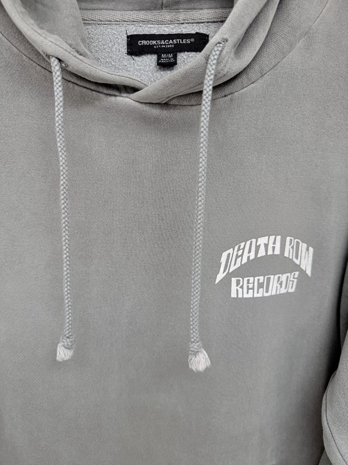 Crooks & Castles Men's Gray Death Row Records Hoodie — view 4