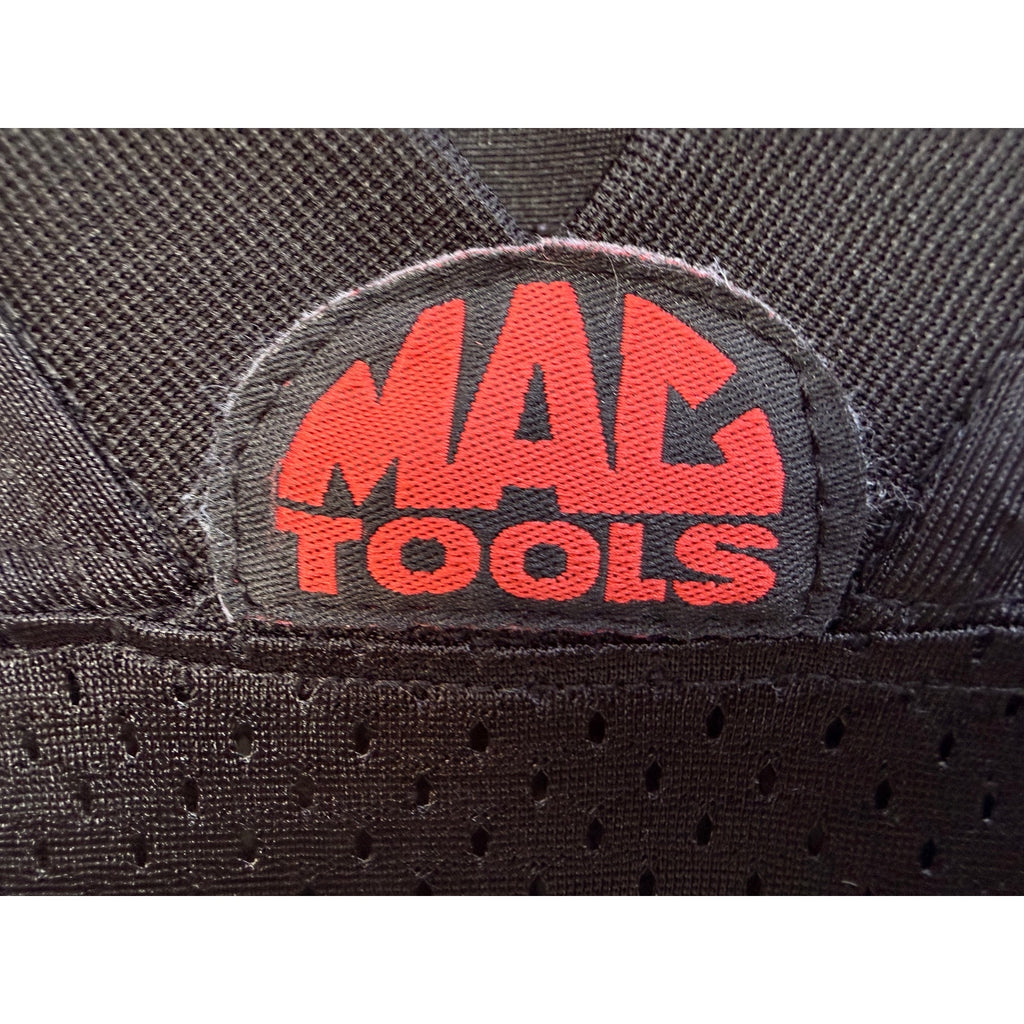 Mac Tools Football Jersey Mens XL Black Mesh #38 Graphic V Neck Mechanic Shirt