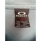 Oakley Blue Gray Striped V Neck T Shirt Mens Medium - product photo 3