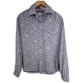 Stetson Western Paisley Snap Shirt Mens Large Gray Pearl Snap Cowboy Rodeo