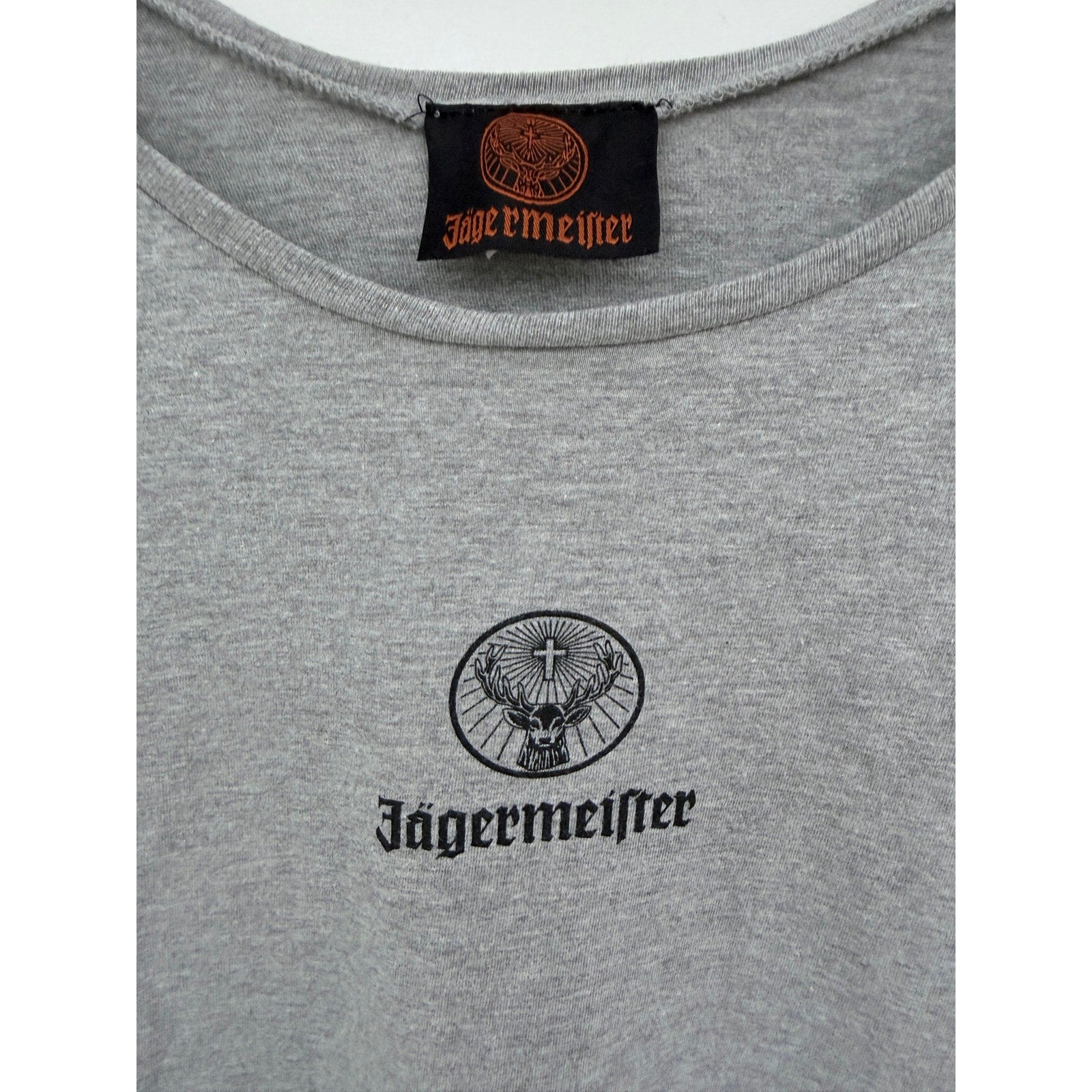 Jagermeister Graphic T Shirt Womens M L Gray Embroidered Logo Tee