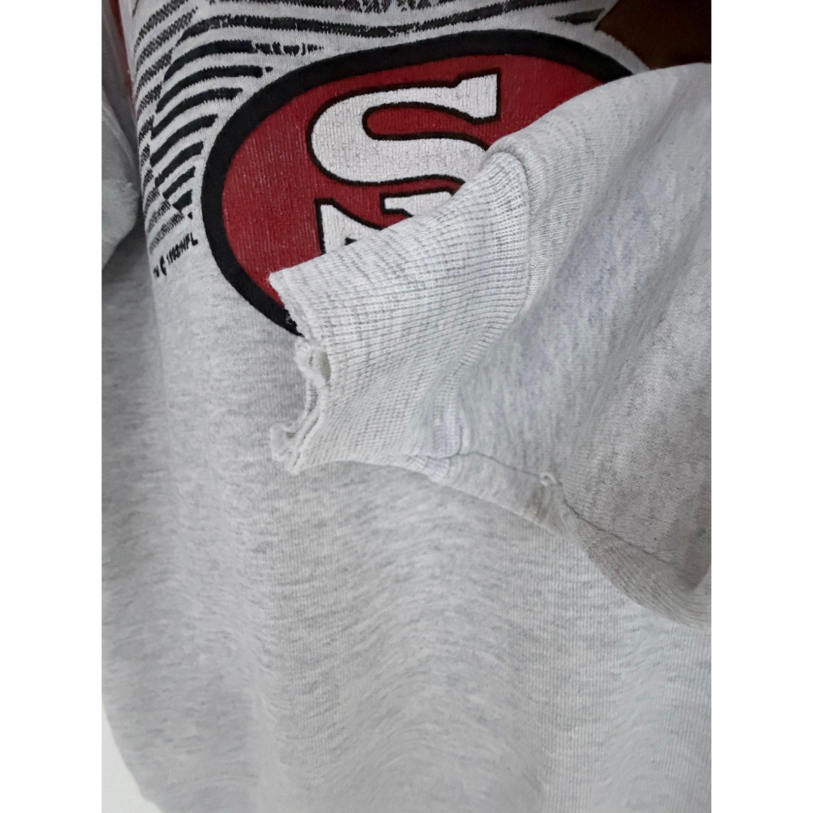 San Francisco 49ers Vintage Sweatshirt Mens Large Gray NFL Crewneck USA Made