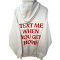 Lonely Ghost White Red Embroidered Logo Hoodie Unisex XL