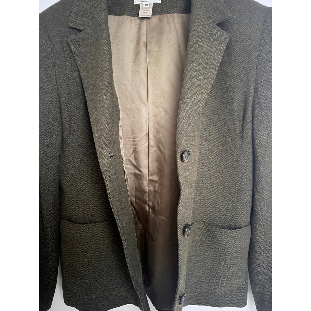 L.L.Bean Wool Blazer Womens 10