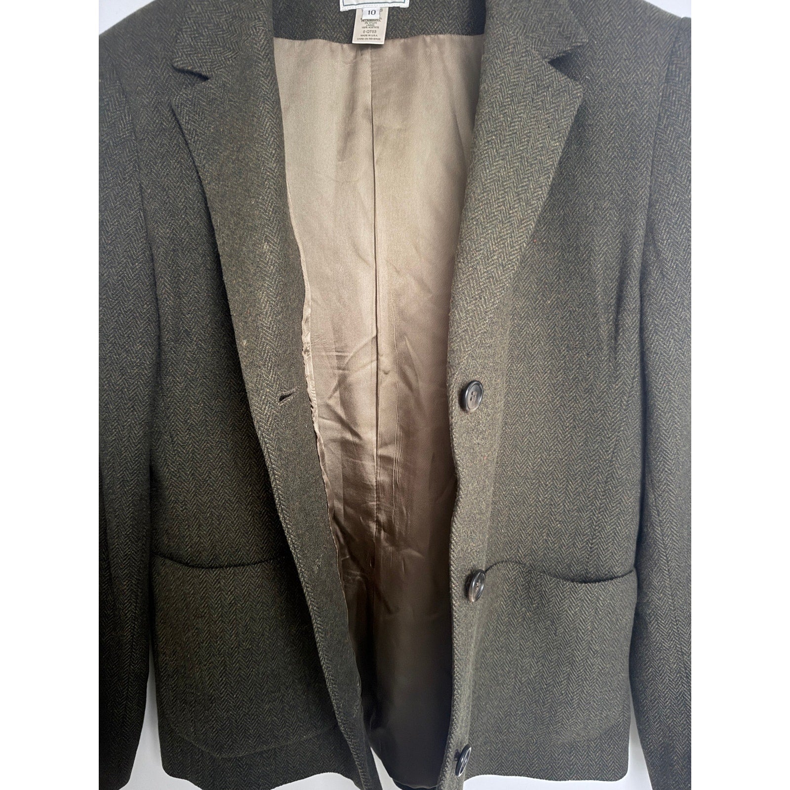 L.L.Bean Wool Blazer Womens 10