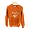 Texas Longhorns Sweatshirt Mens Medium Orange Crewneck NCAA Football Graphic
