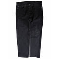 Levis 505 Mens 38x32 Black Regular Fit Straight Leg Jeans Denim