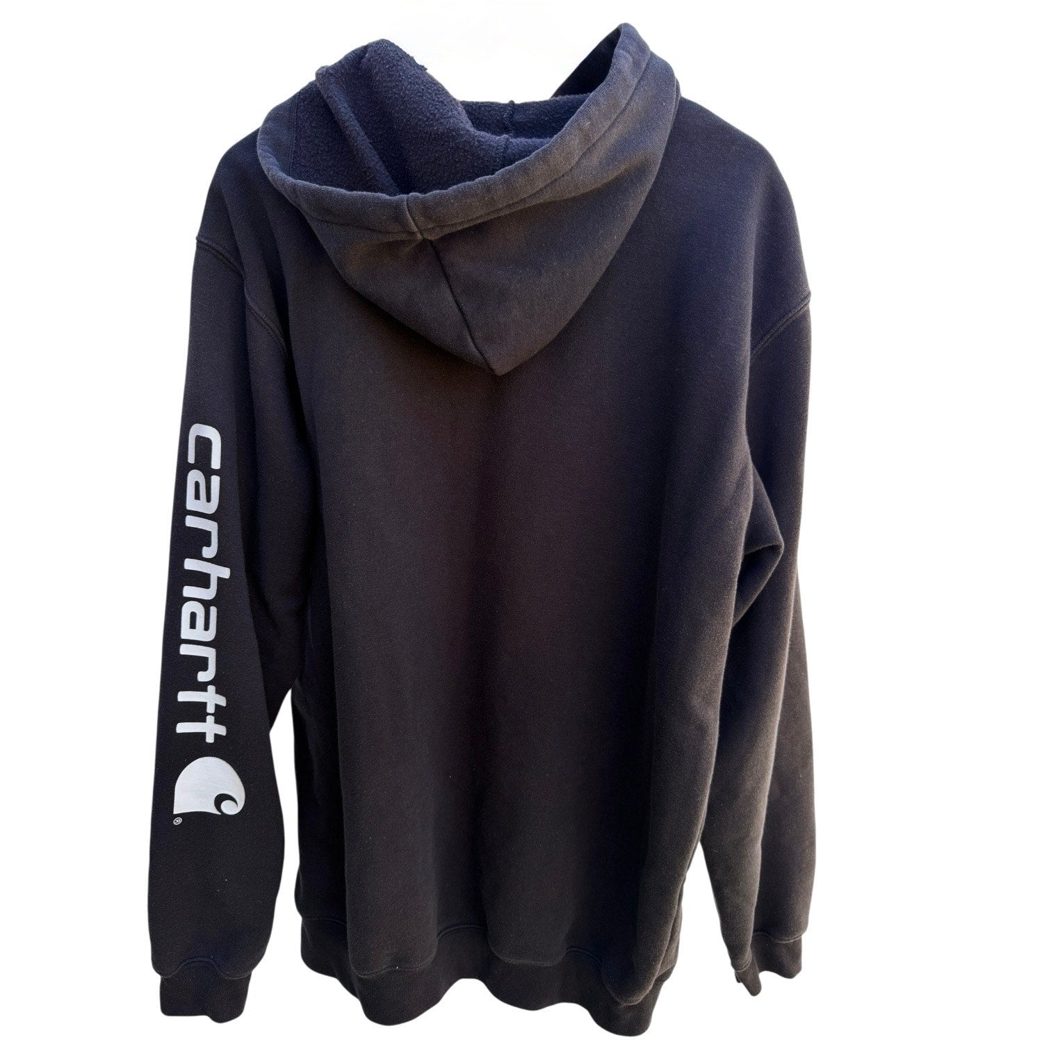 Carhartt Pullover Hoodie Mens Large Tall Black Workwear Sweatshirt additional view 1