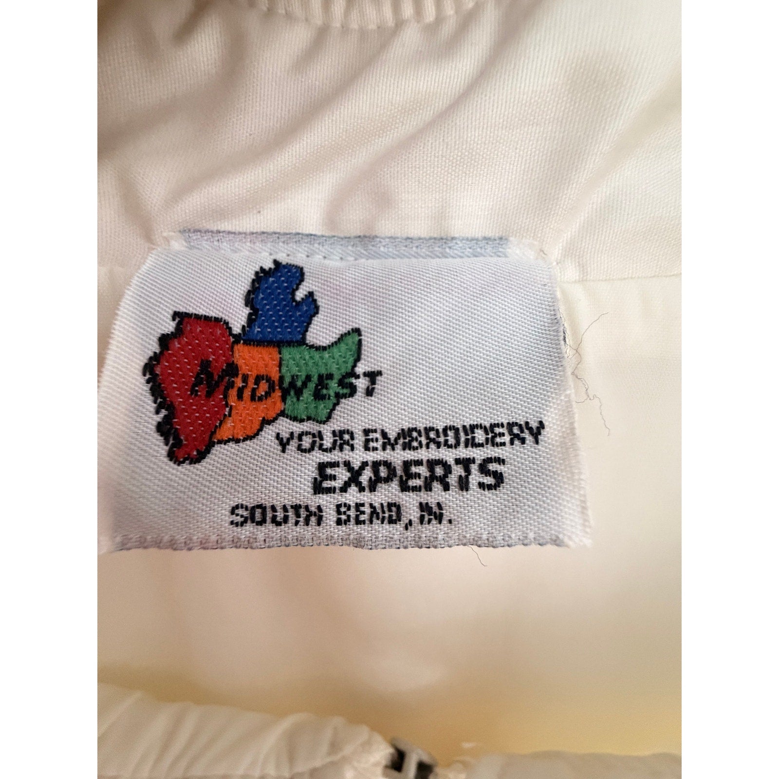 Midwest Prairie Concrete Mixer Truck Windbreaker Jacket Adult XL White - product photo 3
