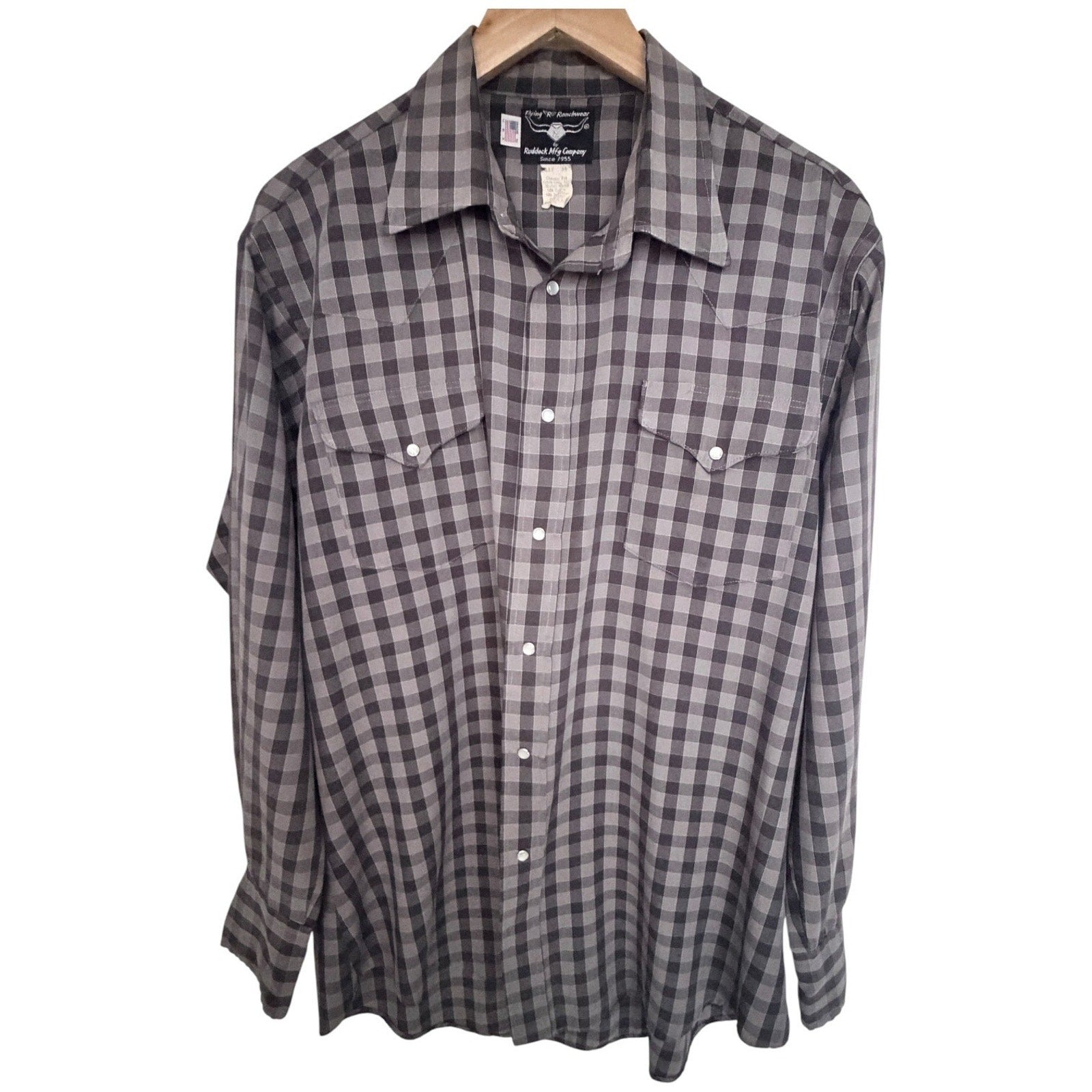 Flying R Ranchwear Plaid Western Shirt