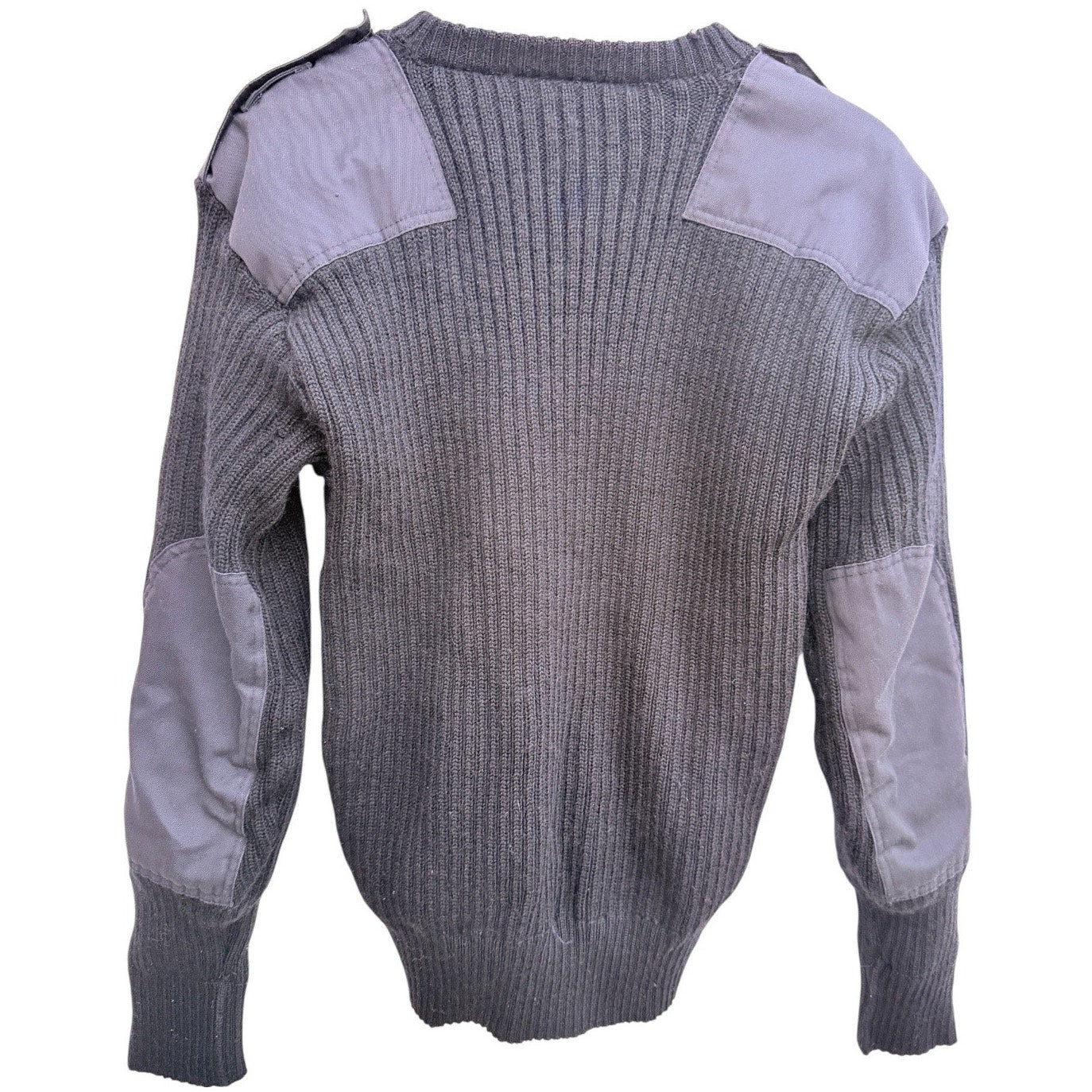 Commando Wool Sweater Mens XL Gray USA Made Military Style Heavyweight Knit