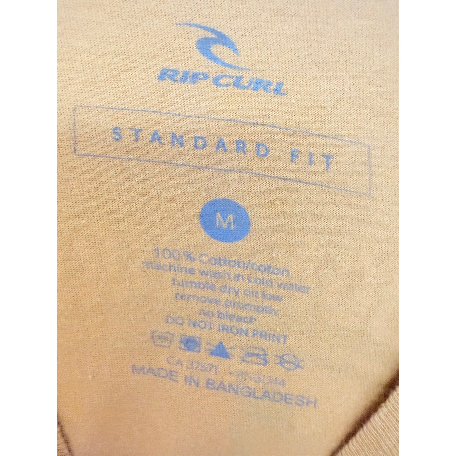 Rip Curl Ron Jon Surf Shop Shirt Mens Medium Yellow Long Sleeve Graphic Surf Tee