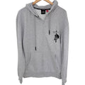 Airwalk Zip Hoodie Mens Large Gray Graphic Full Zip Sweatshirt