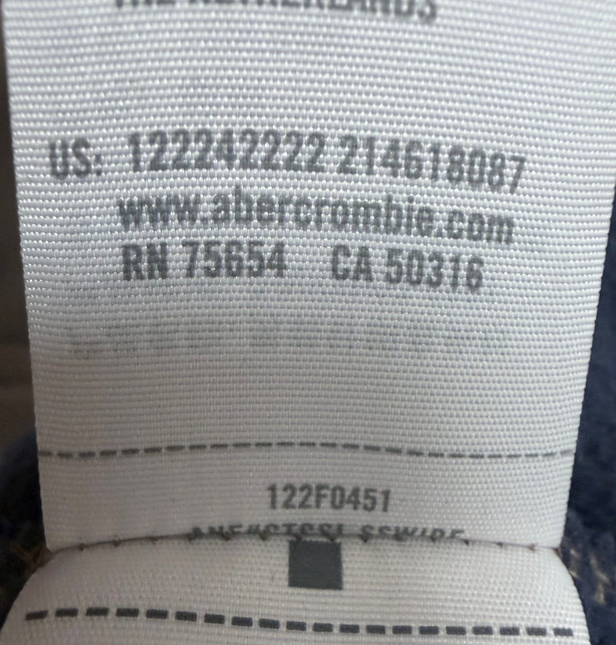 Abercrombie & Fitch Men's Blue Oversized Rugby Polo Sweatshirt Sweatshirt — view 5