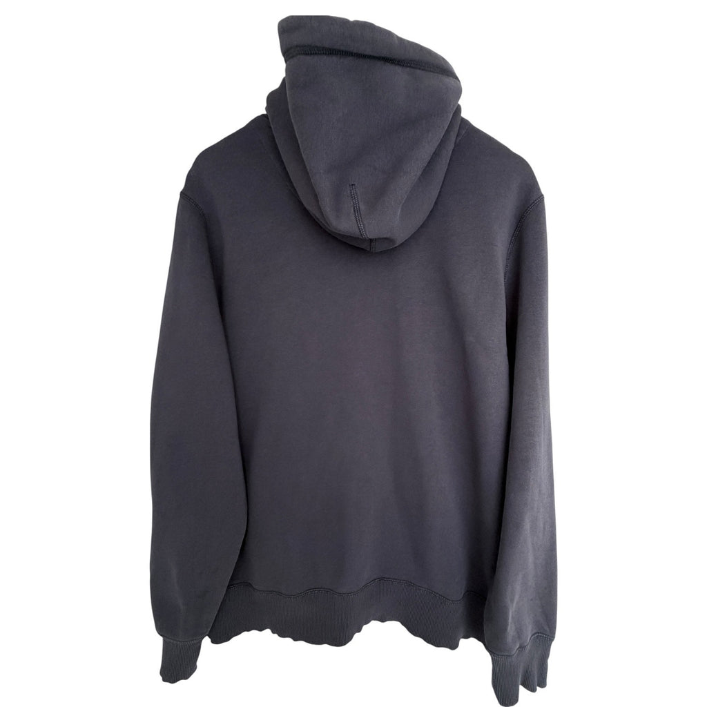Nike Pullover Hoodie Mens XL Gray Black Logo Sweatshirt Athletic Fleece