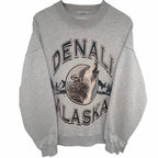Abercrombie Denali Alaska Wolf Oversized Crewneck Women's XS