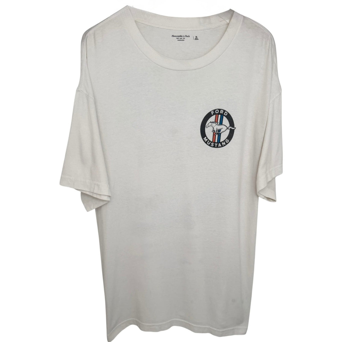 Abercrombie & Fitch Men's Cream Graphic T-Shirt — photo 1