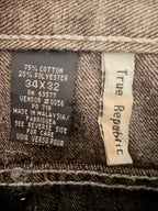 True Republic Men's Gray Wide Leg Jeans — photo 3