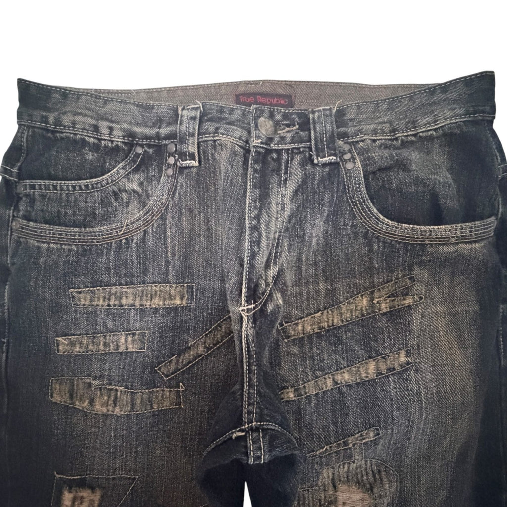 True Republic Men's Gray Wide Leg Jeans — photo 4