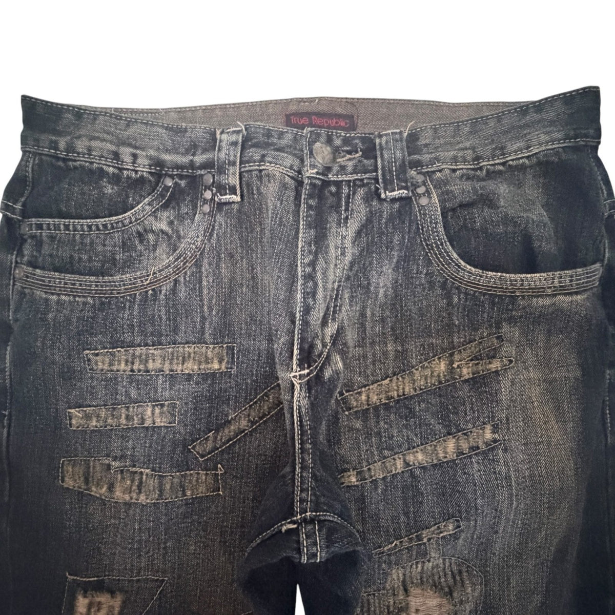 True Republic Men's Gray Wide Leg Jeans — photo 4