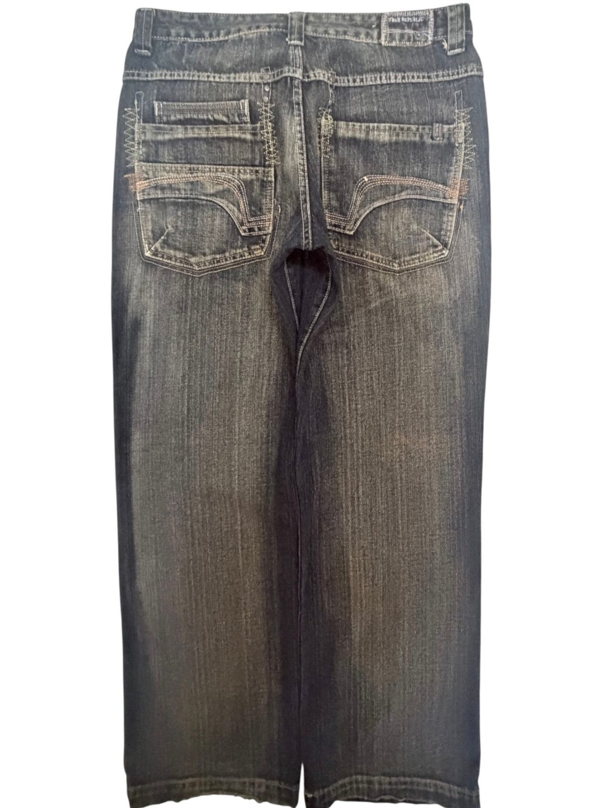 True Republic Men's Gray Wide Leg Jeans — photo 2