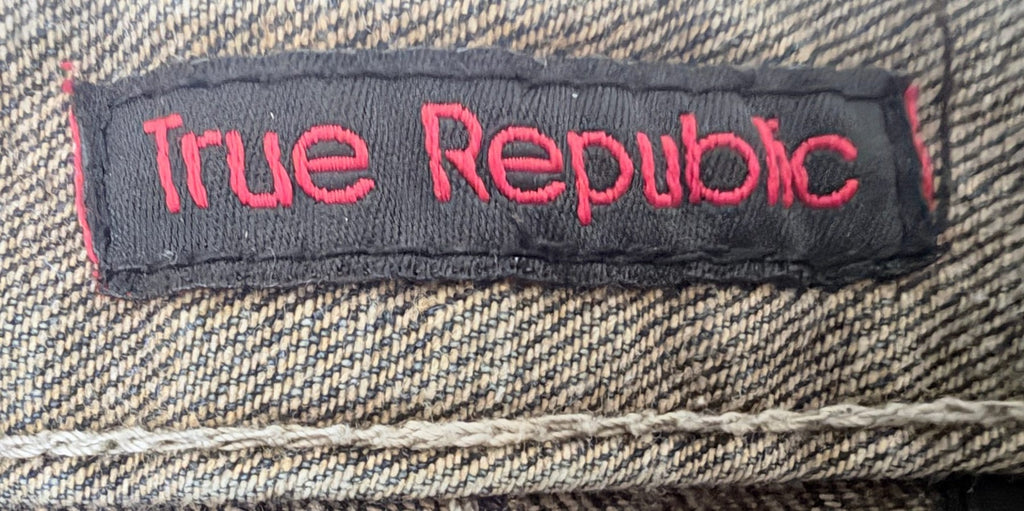 True Republic Men's Gray Wide Leg Jeans — photo 8