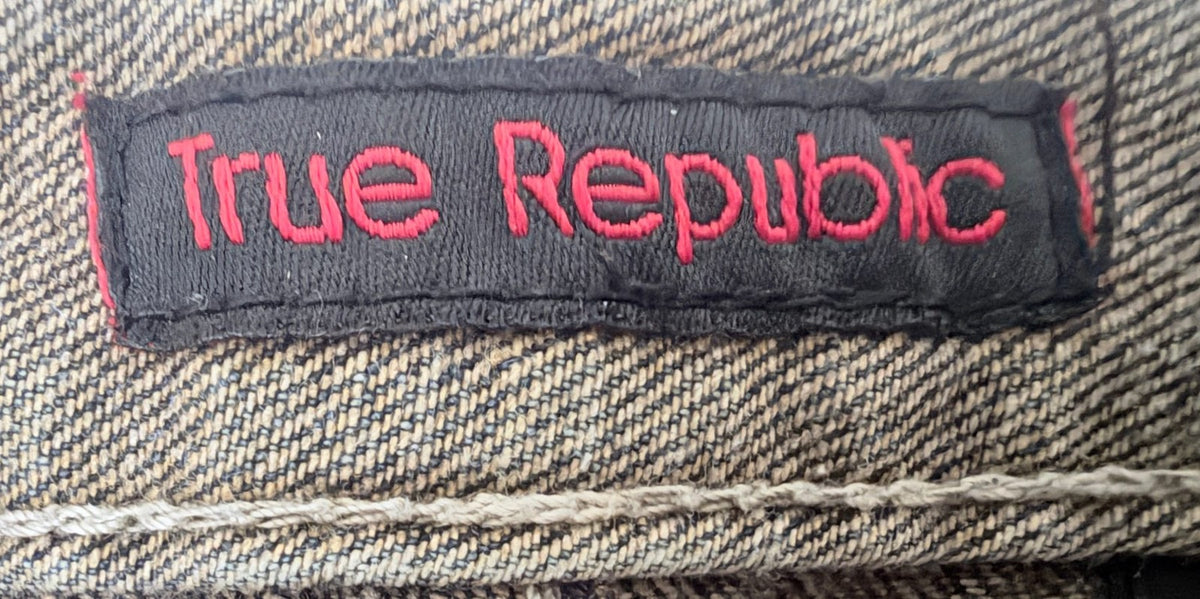 True Republic Men's Gray Wide Leg Jeans — photo 8