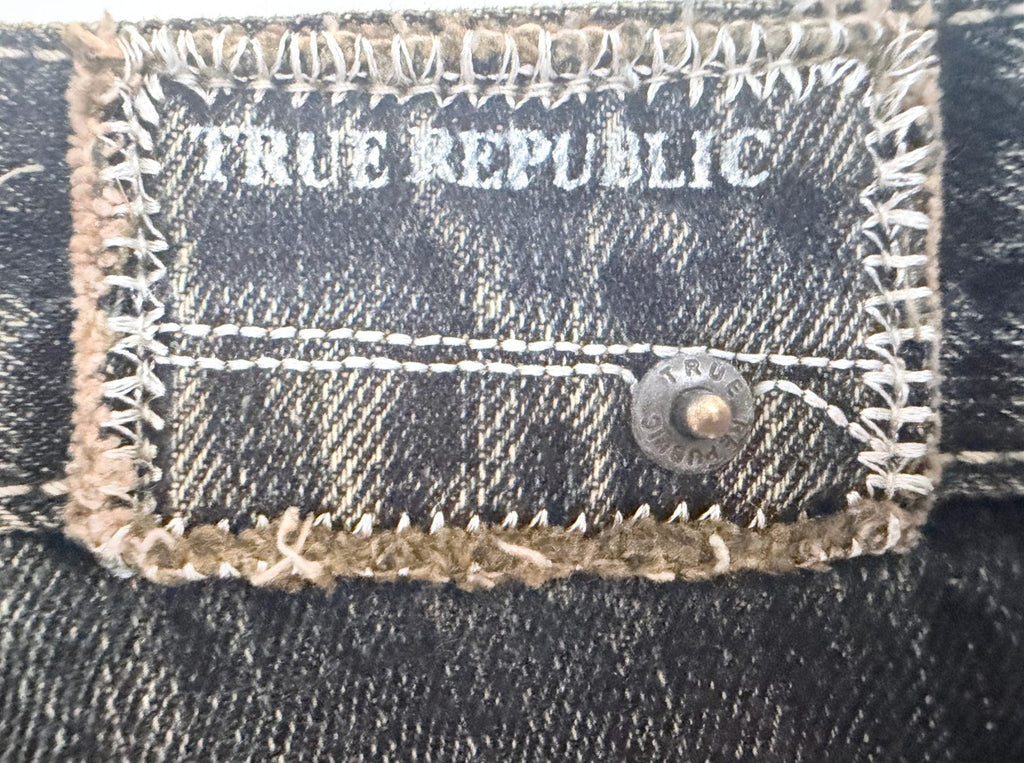 True Republic Men's Gray Wide Leg Jeans — photo 6