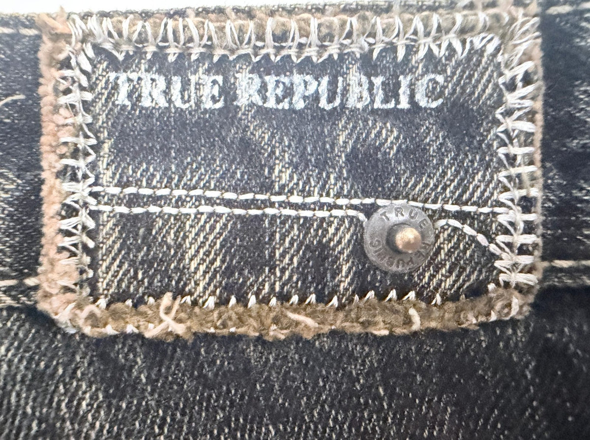 True Republic Men's Gray Wide Leg Jeans — photo 6