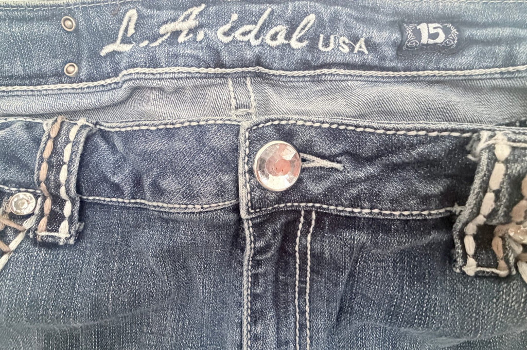 L.A. idol Women's Blue Bootcut Jeans — photo 4