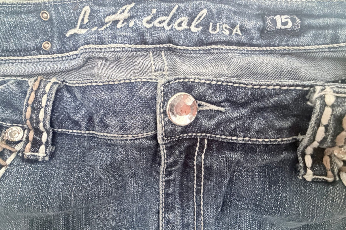 L.A. idol Women's Blue Bootcut Jeans — photo 4