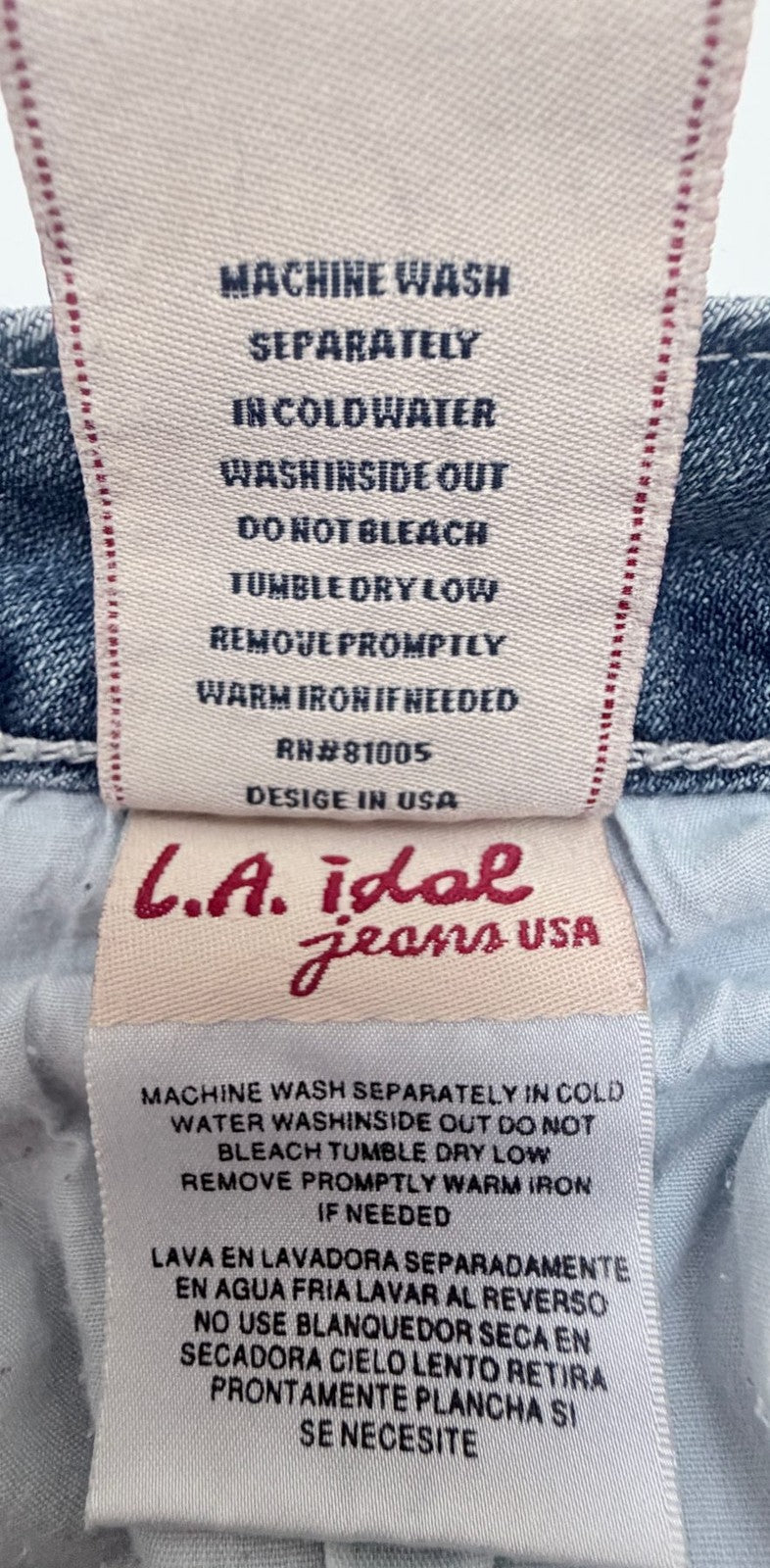 L.A. idol Women's Blue Bootcut Jeans — photo 9