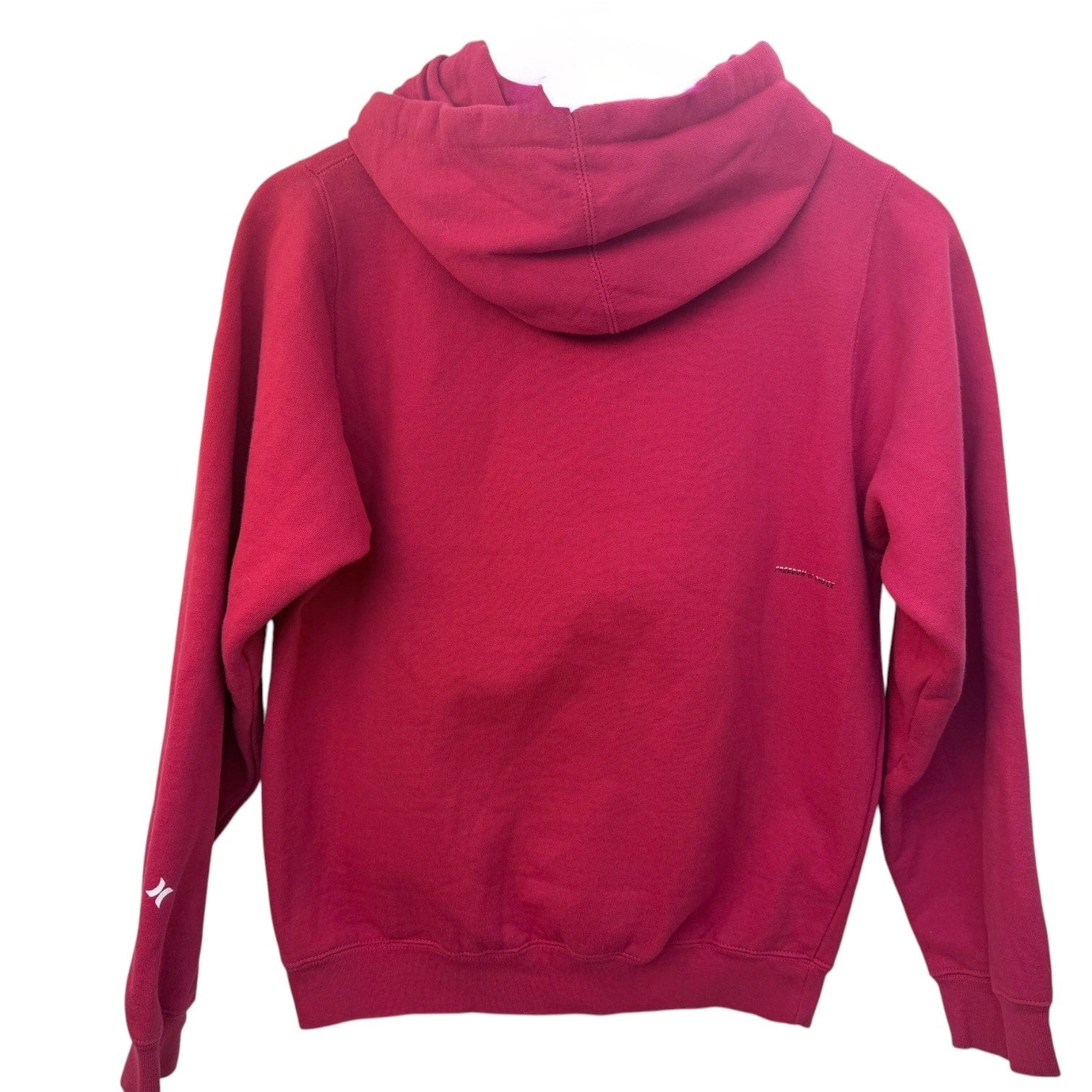 Hurley Hoodie Womens Small Red Pullover Surf Skate Hooded Sweatshirt