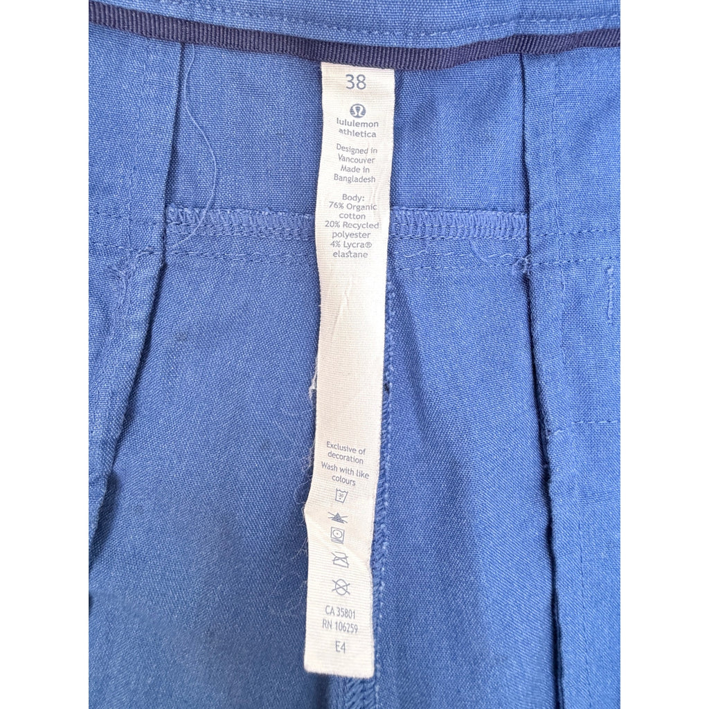 Lululemon Mens Shorts 38 Blue Performance Athletic Casual Stretch Shorts