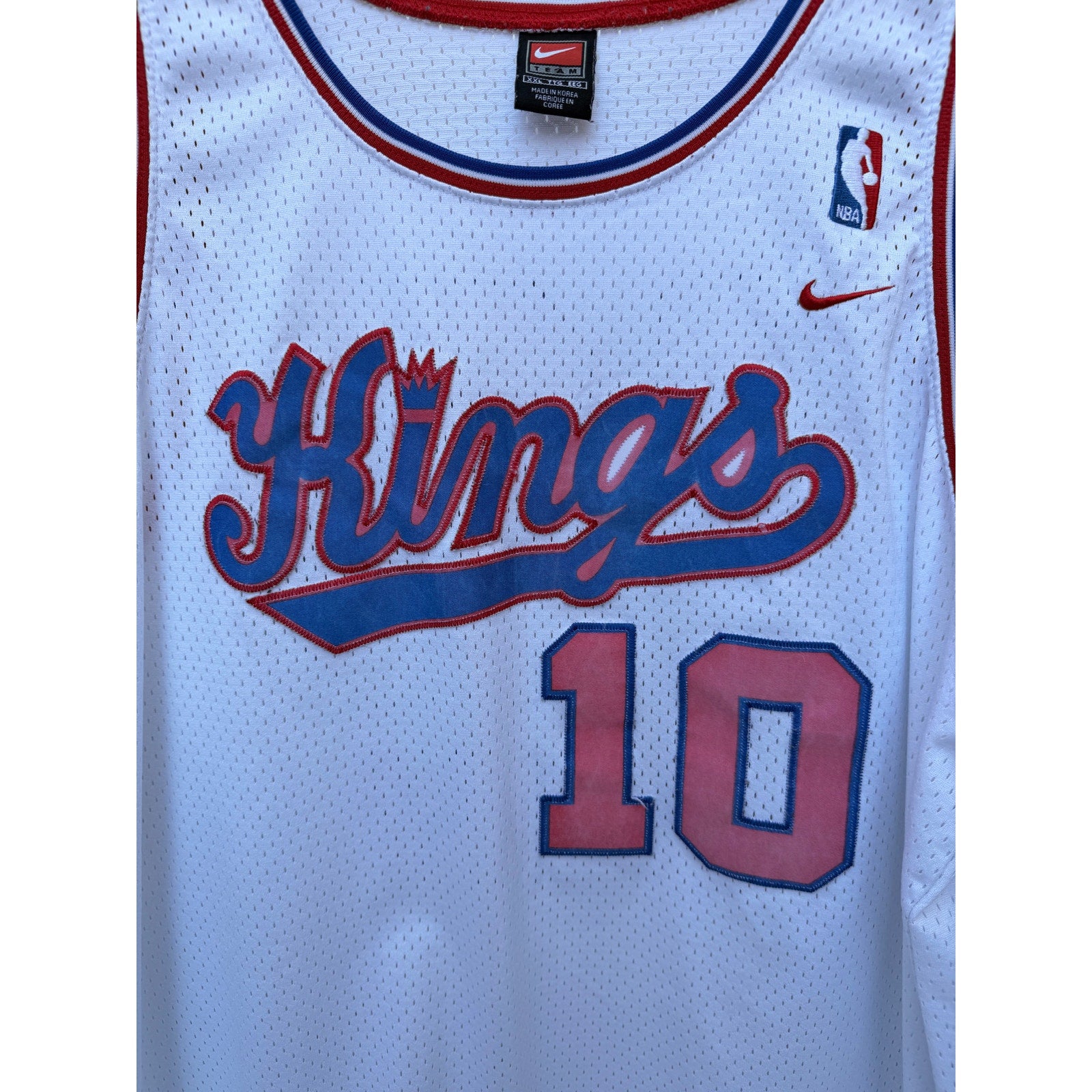 Nike Team Philadelphia 76ers Mike Bibby Jersey Mens XXL White NBA Basketball