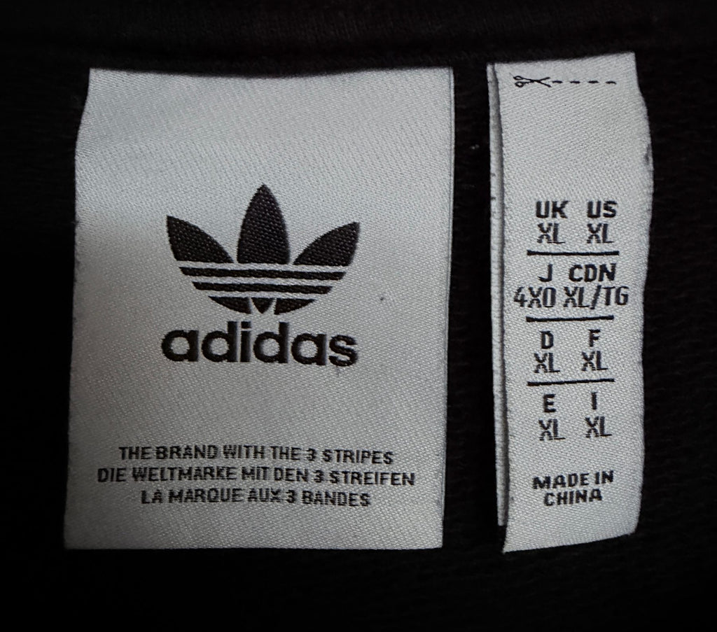 adidas Men's Black adidas Adventure Hoodie — brand label