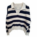 Abercrombie Soft A&F Women’s Striped Rugby Sweatshirt M