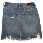 Hollister Women's Distressed Denim Mini Skirt 3 W26 detail image 2