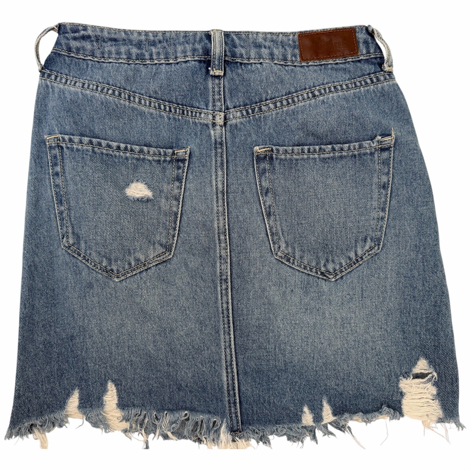 Hollister Women's Distressed Denim Mini Skirt 3 W26