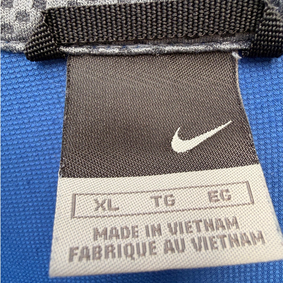 Nike Running Dri-Fit Quarter Zip Jacket Blue Gray Athletic Windbreaker Mens XL
