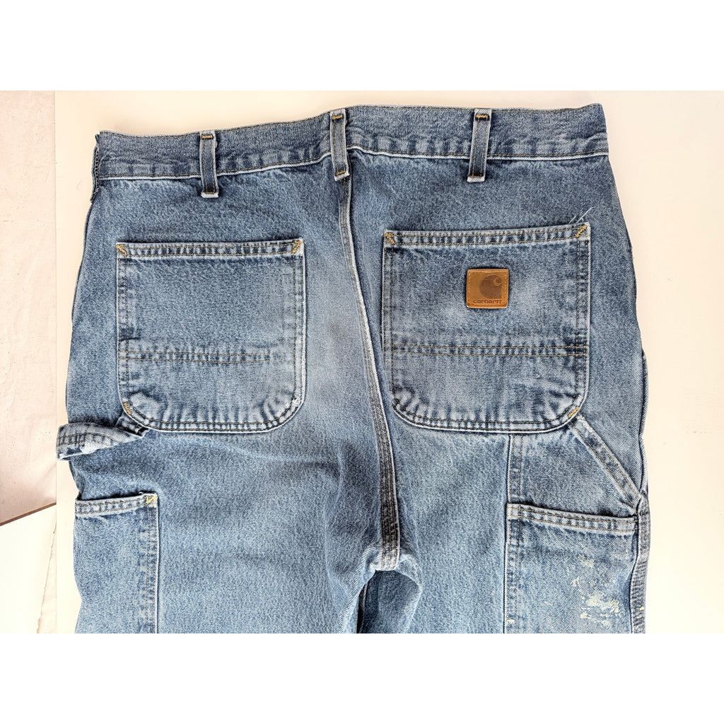 Carhartt B13 DPS Original Dungaree Carpenter Jeans Mens 34x32 Light Wash Denim