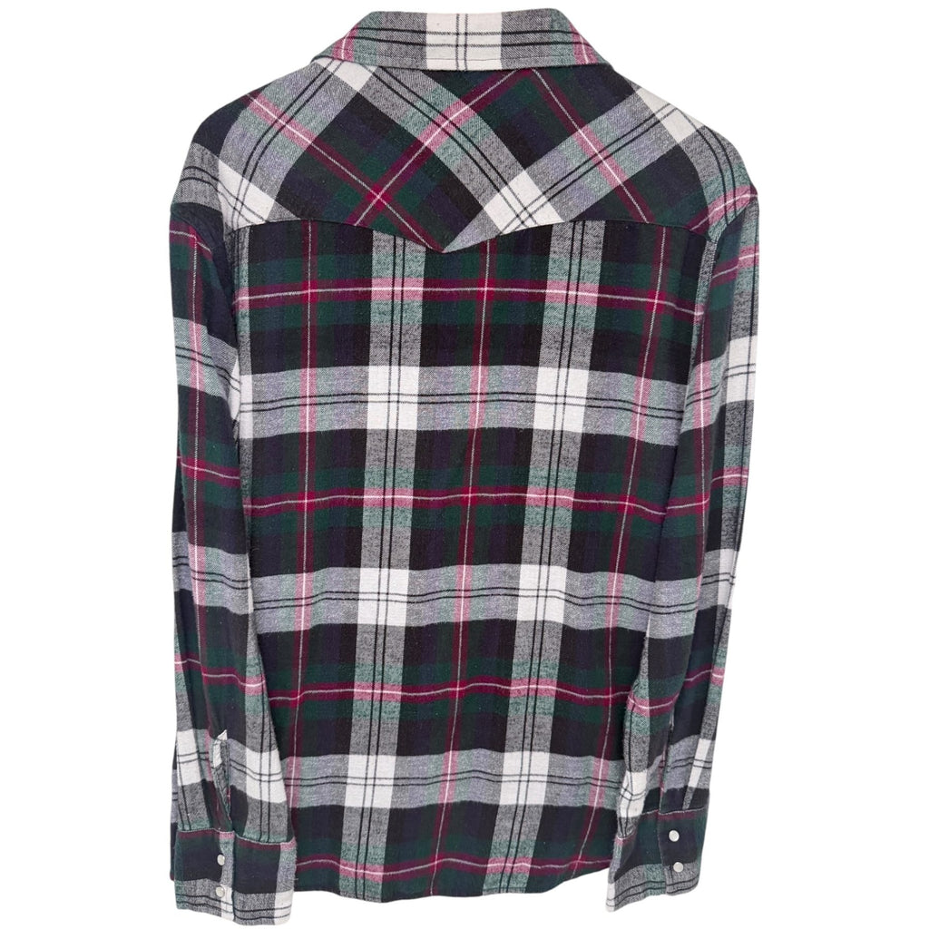 Wrangler Men's Green WESTERN SHIRTS Button-Up — back view