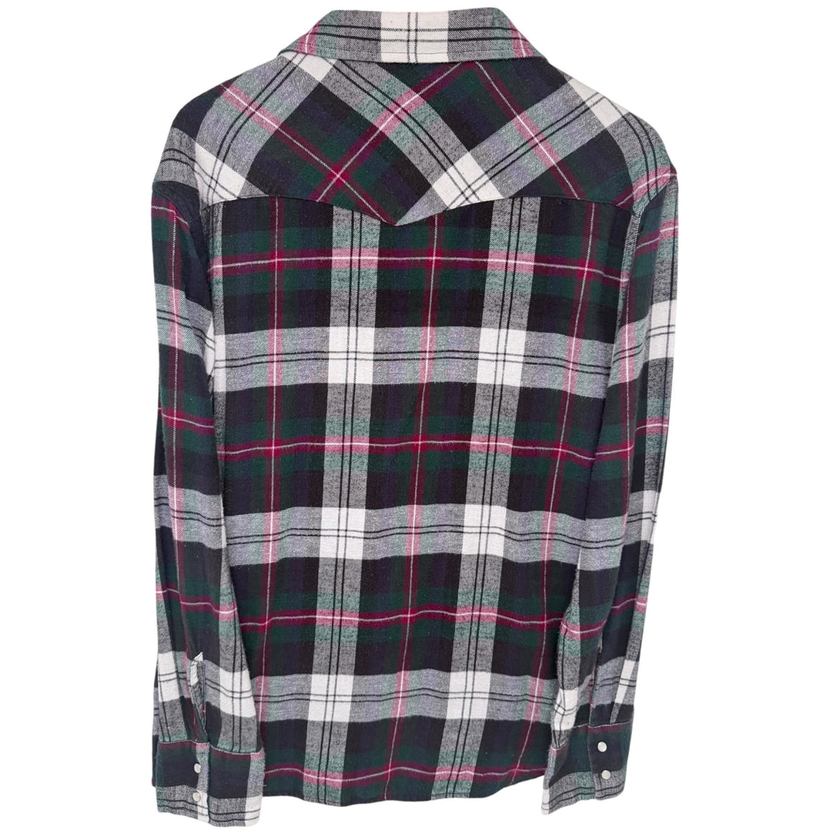 Wrangler Men's Green WESTERN SHIRTS Button-Up — back view